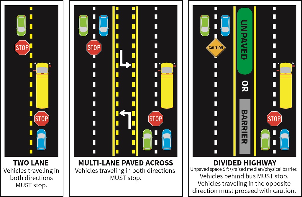 Florida School Bus Safety illustration